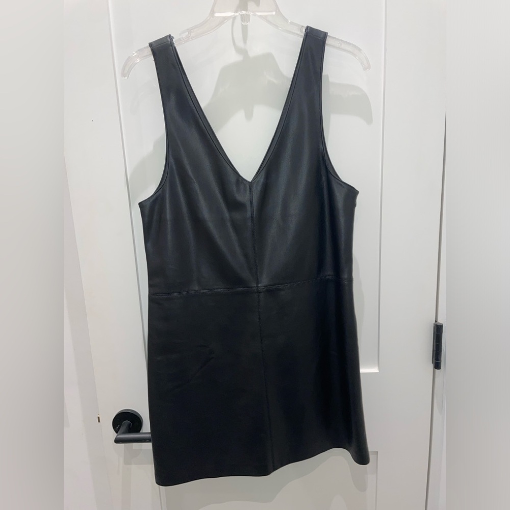 Mango Faux Leather Dress
